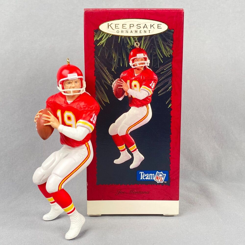 Joe Montana Kansas City Chiefs 1995 Hallmark Keepsake Ornament Team NFL